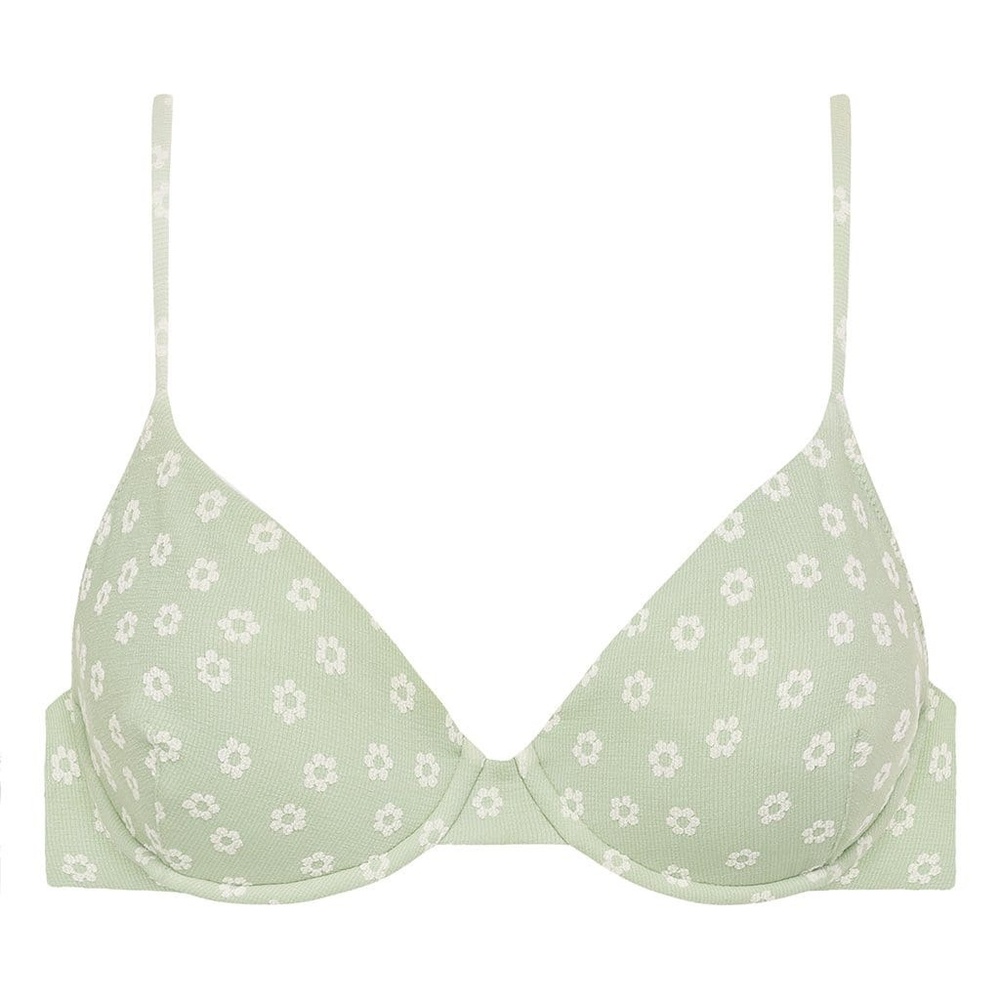 NWOT Montce Jade Floral Dainty Bikini Top